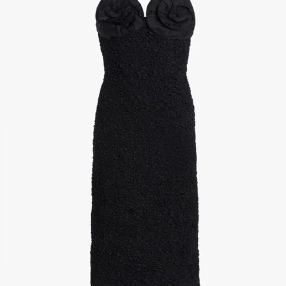 NEW! Mara Hoffman Mona Strapless Organic Popcorn Cotton Midi dress